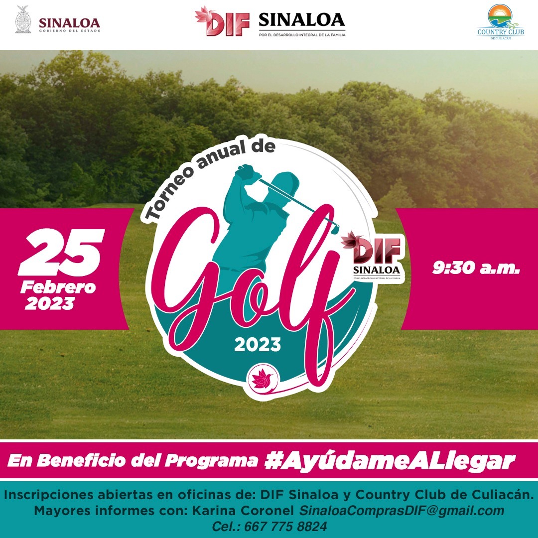 Gobierno del Estado y Sistema DIF invitan al Torneo Anual de Golf a ...