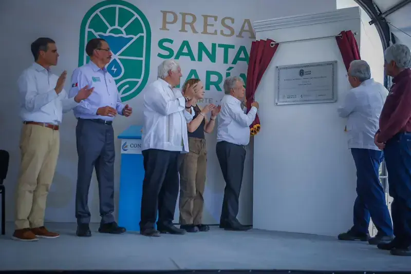 Inauguración Presa Santa María