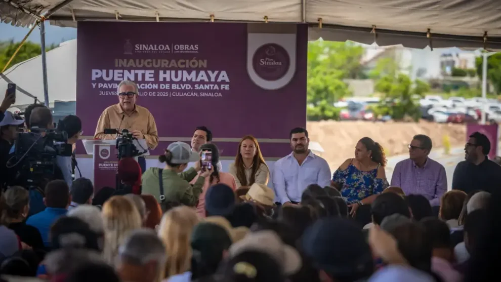 Inaugura Gobernador puente Humaya en Culiacán