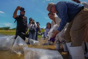 Pesca comercial y deportiva con 24.5 millones de alevines