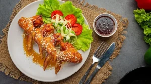 Pollo con miel y especias