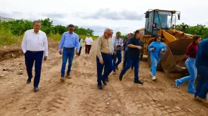 Supervisa avances del Malecón margen izquierda