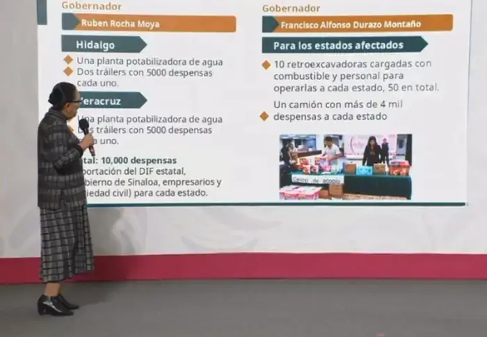Se envía ayuda a Hidalgo y Veracruz