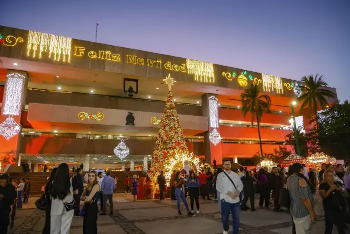 Encendido del monumental árbol de Navidad Encendido del monumental árbol de Navidad
