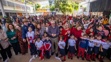 Inaugura infraestructura en primaria de Culiacán