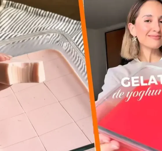 Gelatina de yogurt griego