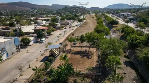 Sendero de Paz en el boulevard Agricultores
