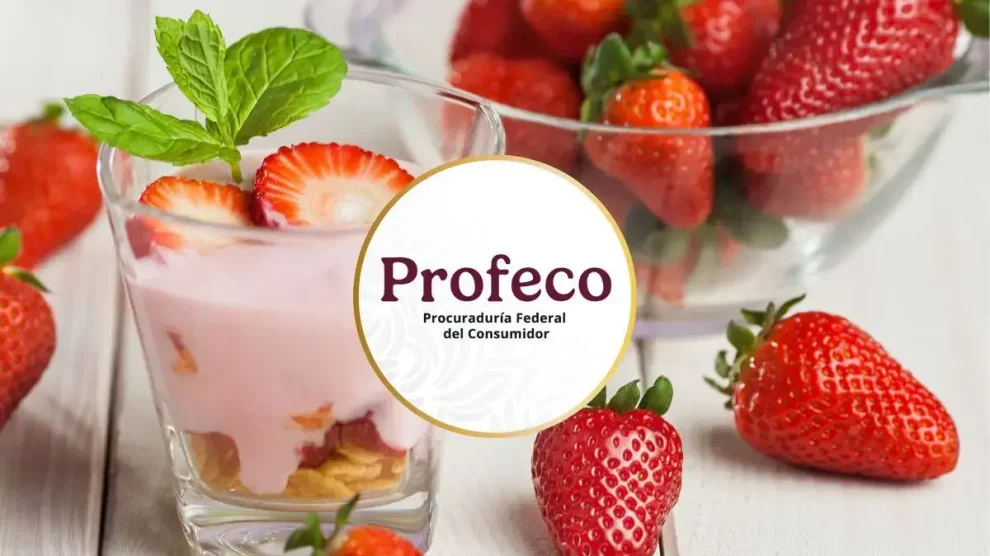 Yogurt de fresa PROFECO