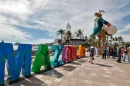Bienvenida a turistas del Carnaval Internacional de Mazatlán