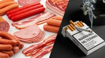 Carnes igual que cigarrillos