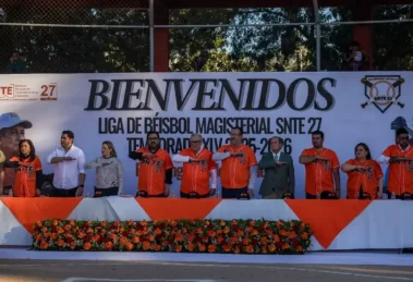 Inauguración Liga de Béisbol Magisterial SNTE 27 temporada 25 – 26
