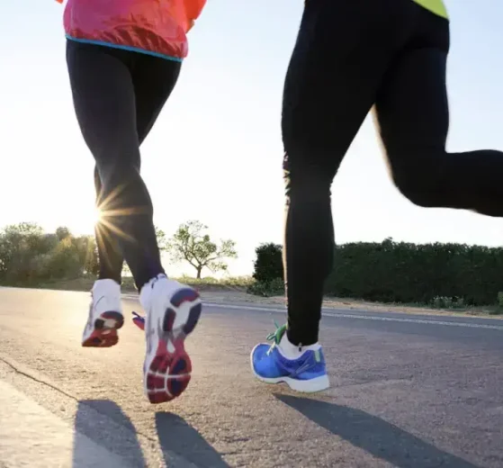 Pareja sale a correr