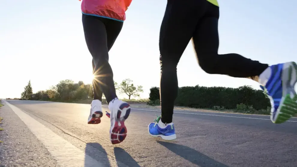 Pareja sale a correr