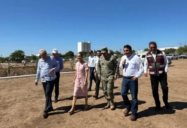 Supervisan tecnificación de riego agrícola en Distrito 010 en Culiacán