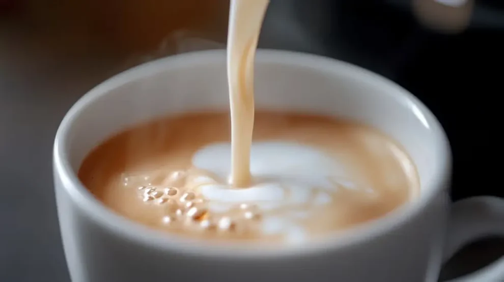 Tasa de café con leche