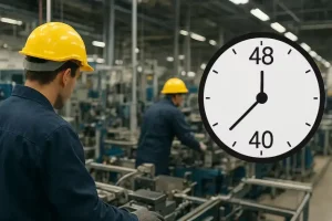 Trabajadores reloj 40 horas