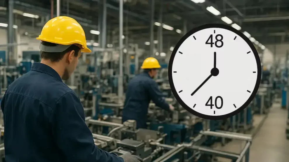 Trabajadores reloj 40 horas