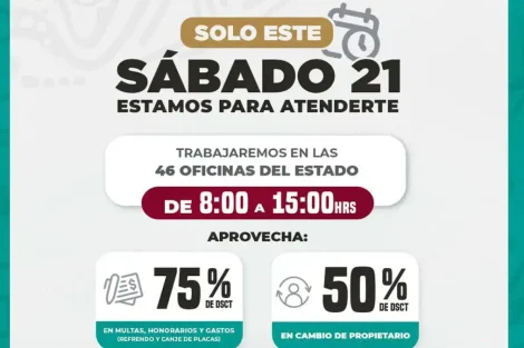 Oportunidad para regularizarte con grandes descuentos del SATES