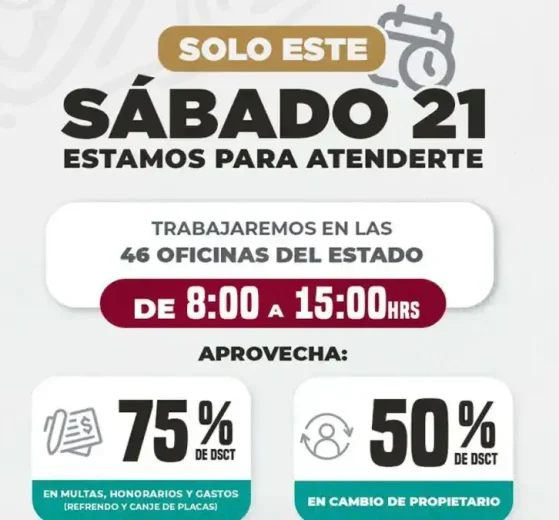 Oportunidad para regularizarte con grandes descuentos del SATES