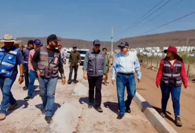 Supervisión por el enlace del boulevard Agricultores