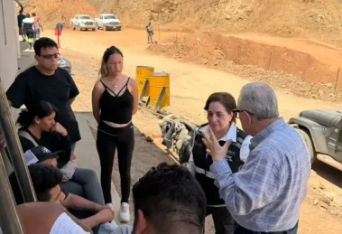 Visita nuevamente mina Santa Fe en Rosario