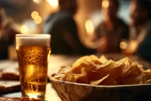 Alcohol provoca antojos de patatas fritas y pizza