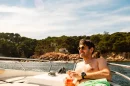 Hombre de vacaciones