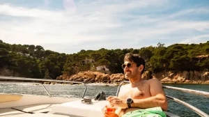 Hombre de vacaciones