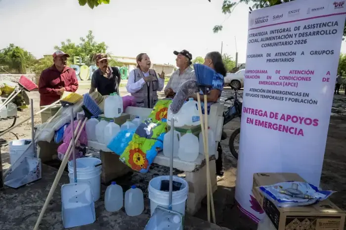 Recorre Gobernadora Yeraldine Bonilla localidades afectadas por lluvias en Mocorito
