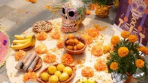 4 elementos en la ofrenda de Día de Muertos