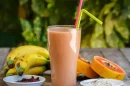 Licuado de papaya con avena