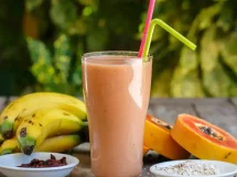 Licuado de papaya con avena