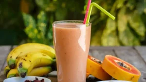 Licuado de papaya con avena